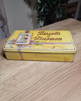 Scatola di latta Biscotti al plasmon