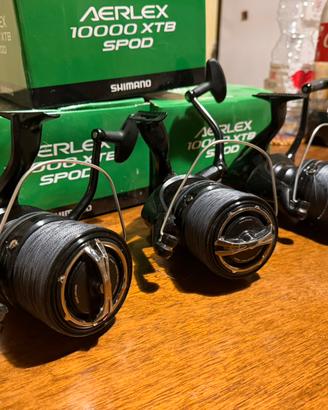 Set 3 x Shimano Aerlex 10000 XTB spod carpfishing