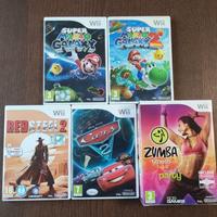 Wii Mario Galaxy 1 e 2, Red Steel 2, Cars 2, Zumba