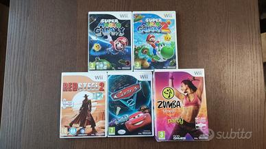 Wii Mario Galaxy 1 e 2, Red Steel 2, Cars 2, Zumba