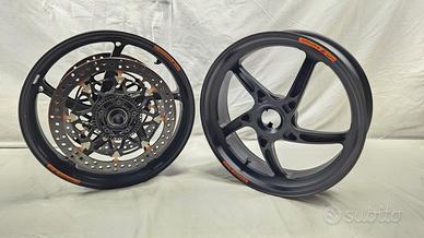 COPPIA CERCHI OZ RACING FORGIATI COMPLETI DI DISCH
