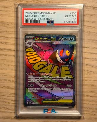 Mega Attack Gengar Ex 230/193 Psa 10 Jap