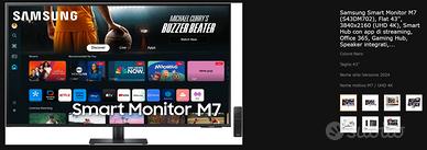 monitor 4K Samsung Smart Monitor M7 come nuovo