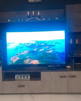 parete soggiorno+ TV Samsung QLeD 