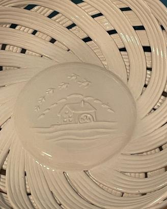 Mulino Bianco vintage Cesto da pane In Ceramica