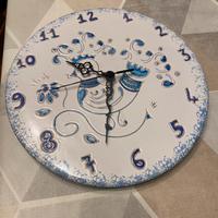 Orologio in ceramica sarda da parte