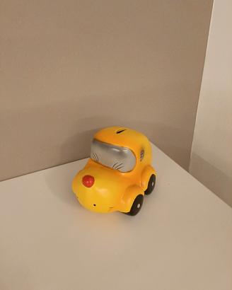 Salvadanaio auto gialla