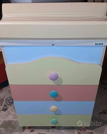 NUOVISSIMO fasciatoio con bagnetto e cassettiera 