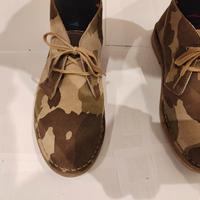 scarpe tipo clarks n 40 come nuove color militare