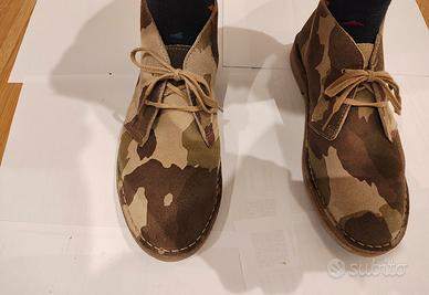 scarpe tipo clarks n 40 come nuove color militare