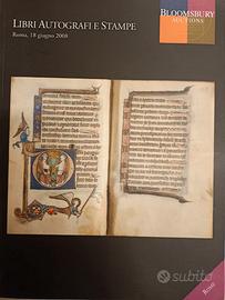 book catalog libri catalogo autografi stampe