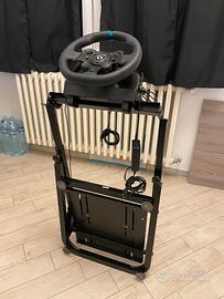 Logitech g923 con cambio e supporto pieghevole