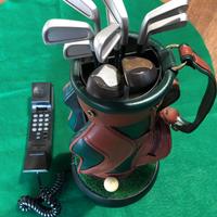 Telefono Vintage a forma di sacca da golf.