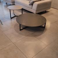 tavolo marrone opaco diametro 100cm