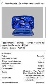 TANZANITE 2,79 ct
