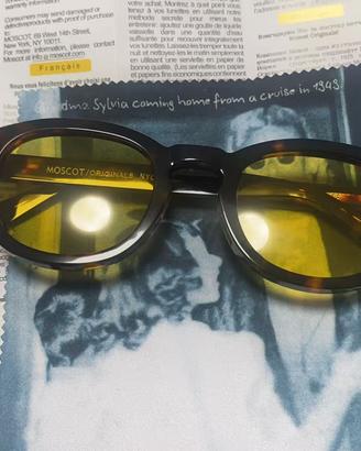 Occhiali da sole MOSCOT tartarugati lenti gialle