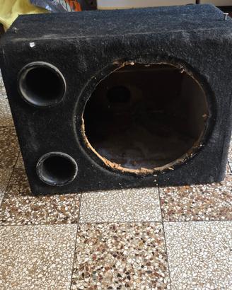 Cassa Vuota Bass Reflex per Subwoofer Auto (Doppio
