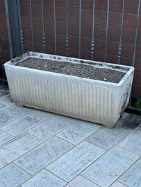 Fioriere in calcestruzzo bianco 100 x 40 x 40