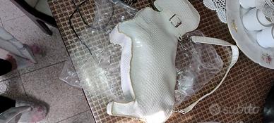 borsetta in nappa bianco integra mai usata  