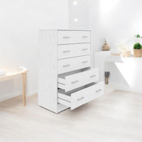 Cassettiera 5 cassetti bianca – Design Moderno