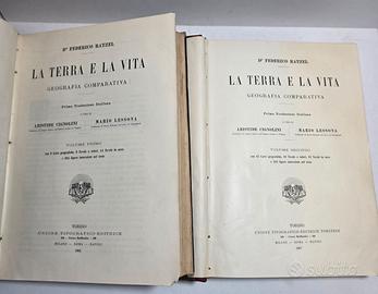 Libri 1905/7 Federico Ratzel La Terra e La Vita