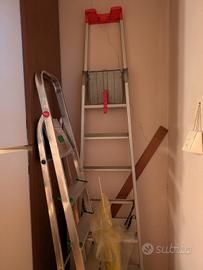 coppia di scale in alluminio 