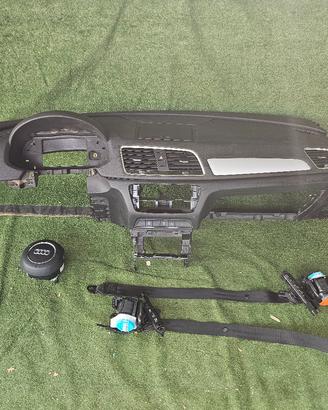 kit airbag completo audi q3 8u 2011-19 originale 
