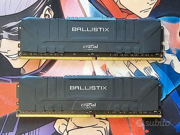 Ram Crucial Ballistix 16 GB DDR4 3200 mhz