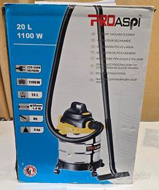 aspiratore per polvere e liquidi 20 lt
