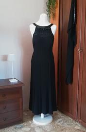 Vestito lungo nero con stola Brin de Fem - tg. 46