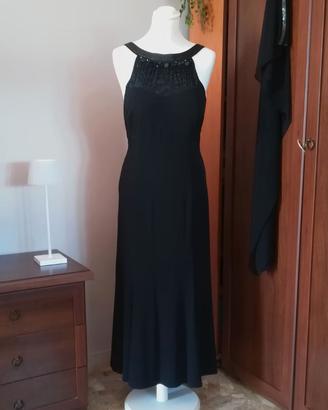 Vestito lungo nero con stola Brin de Fem - tg. 46