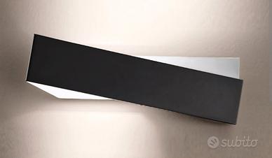 Applique Linea Light mod. Zig Zag nero/bianco