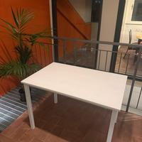 Tavolo Bianco Rettangolare con Prolunga