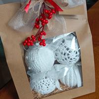 set 4 palline Natale 
