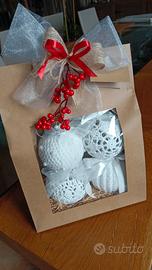 set 4 palline Natale 