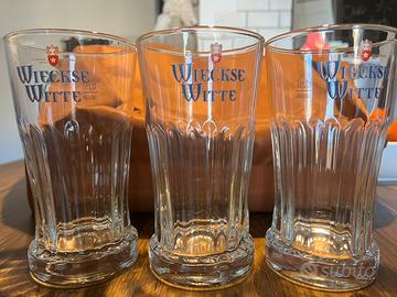 3 bicchieri da birra Wieckse Witte