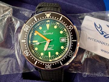 Squale 1521 Green Ray Nuovo Pellicolato Full Set