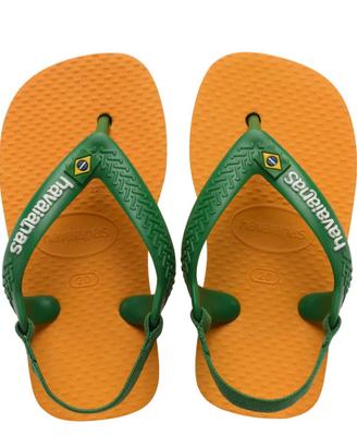 HAVAIANAS BAMBINO ARANCIO-VERDE TG BR21-EU23-USA7C