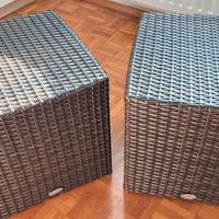 Cubi seduta in polyrattan