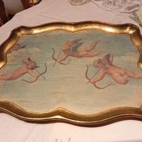 Vassoio fiorentino dipinto da Sezzatini 