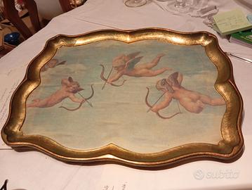 Vassoio fiorentino dipinto da Sezzatini 