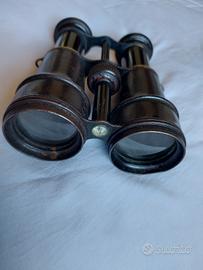 Binocolo Antico Chevalier Paris Jumelle Militaire
