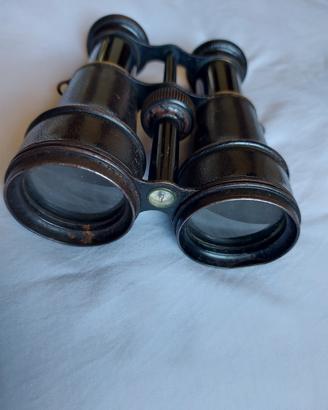 Binocolo Antico Chevalier Paris Jumelle Militaire