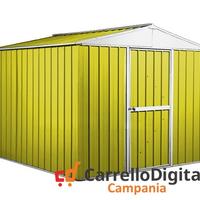 Box porta attrezzi lamiera 276x260 7,2 mq giallo