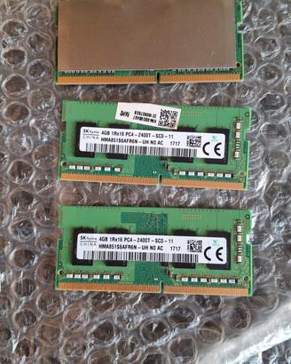 RAM so-dimm DDR4 per PC portatile, 16 + 4 + 4 gb