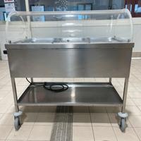 Carrello riscaldato a bagno maria