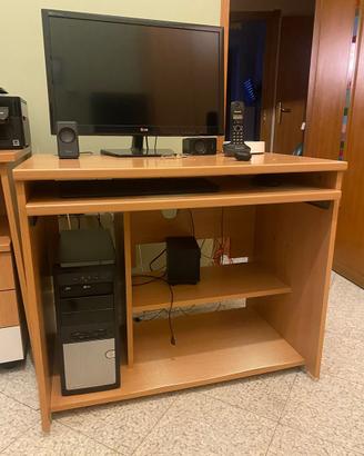 Scrivania pc portapc
