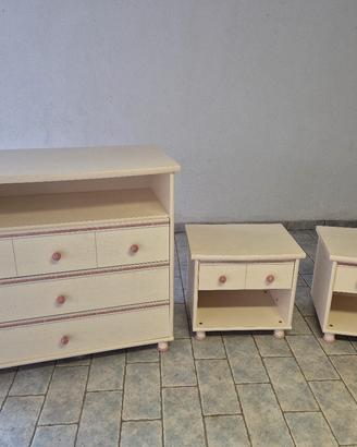 cassettiera e comodini