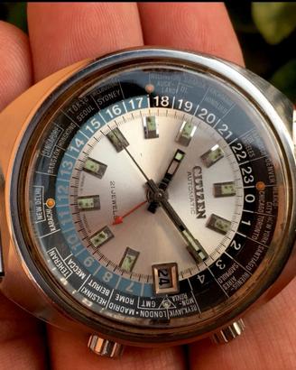 raro citizen worldtimer gmt 68-0516 automatic 70’S