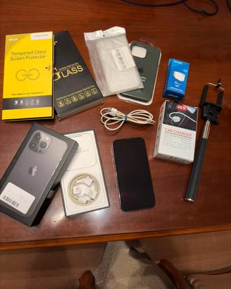 Iphone 13 pro 128gb grafite + accessori